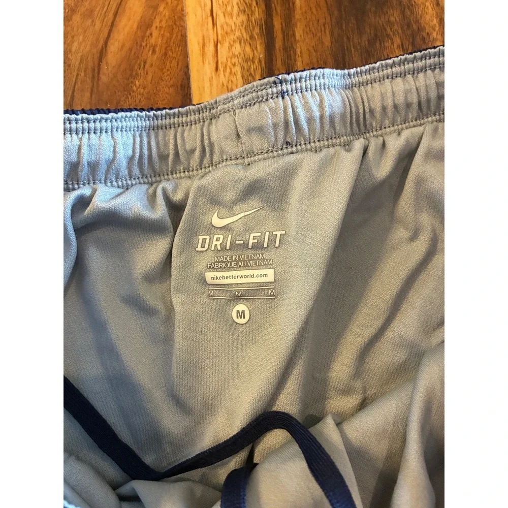 Nike‎ Mens Dri-FIT Running Shorts Navy Blue Lime Green Medium 0145-B3